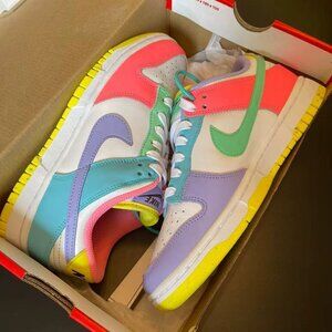 New Nike Dunk Low | Vibrant Pastel Color - Block, With Original Box